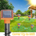 Solar Animal Repeller Sound Wave Underground Mole Snake Waterproof