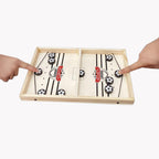 Halle | 2-in-1 Tabletop Game Set | Foosball & Shuffleboard | Wooden, Indoor