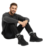 Men Lined Winter Boots Anti Slip