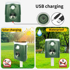 Cosima | Animal Repellent | 360° Ultrasonic, Solar Powered | 3-in-1