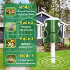 Cosima | Animal Repellent | 360° Ultrasonic, Solar Powered | 3-in-1