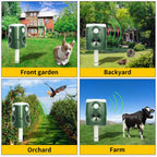 Cosima | Animal Repellent | 360° Ultrasonic, Solar Powered | 3-in-1