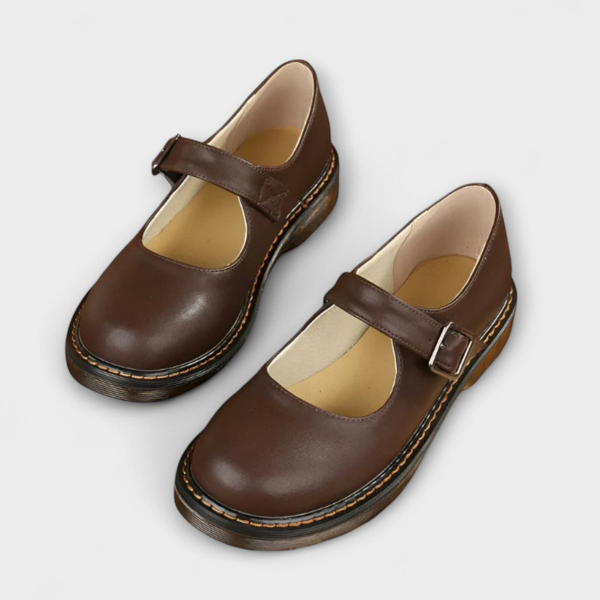 Women Orthopedic Sandals Strap Cushioned Sole Flat Heel Round Toe