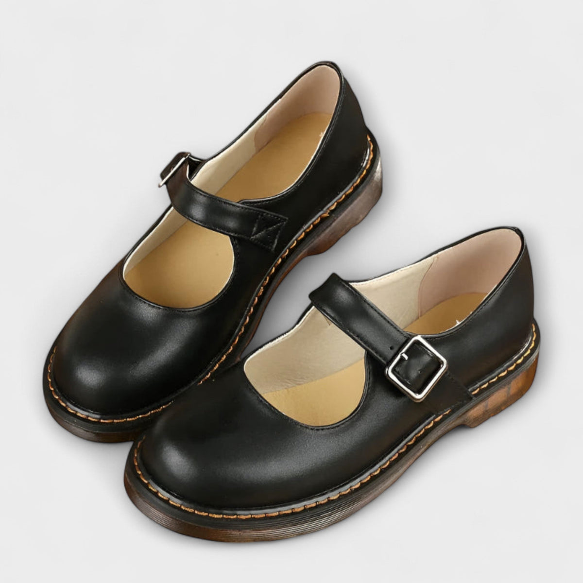 Women Orthopedic Sandals Strap Cushioned Sole Flat Heel Round Toe