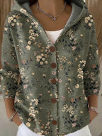 Xena | Women Patchwork Hooded Cardigan Vest