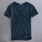Jolie | Men's V-Neck T-Shirt | Slim Fit, Lightweight | Summer Top