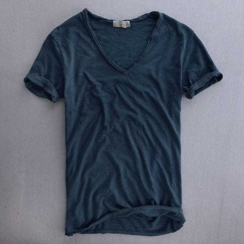 Jolie | Men's V-Neck T-Shirt | Slim Fit, Lightweight | Summer Top