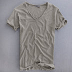 Jolie | Men's V-Neck T-Shirt | Slim Fit, Lightweight | Summer Top