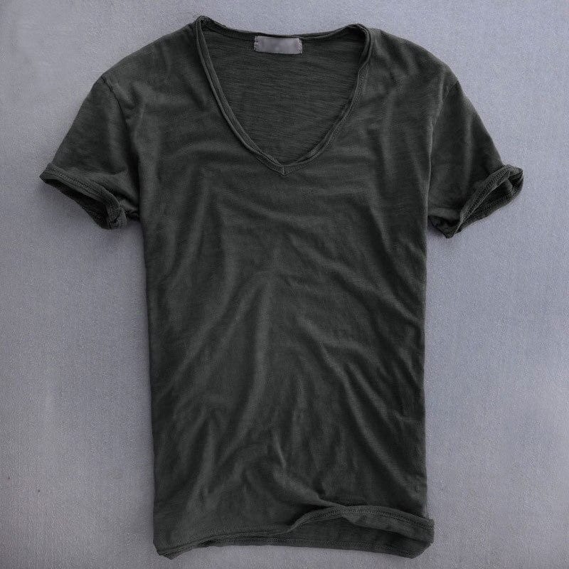 Jolie | Men's V-Neck T-Shirt | Slim Fit, Lightweight | Summer Top