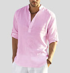 Yara | Men's Open Collar Shirt | Long Sleeve, Relaxed Fit