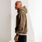 Men Leopard Print Hoodie Oversized