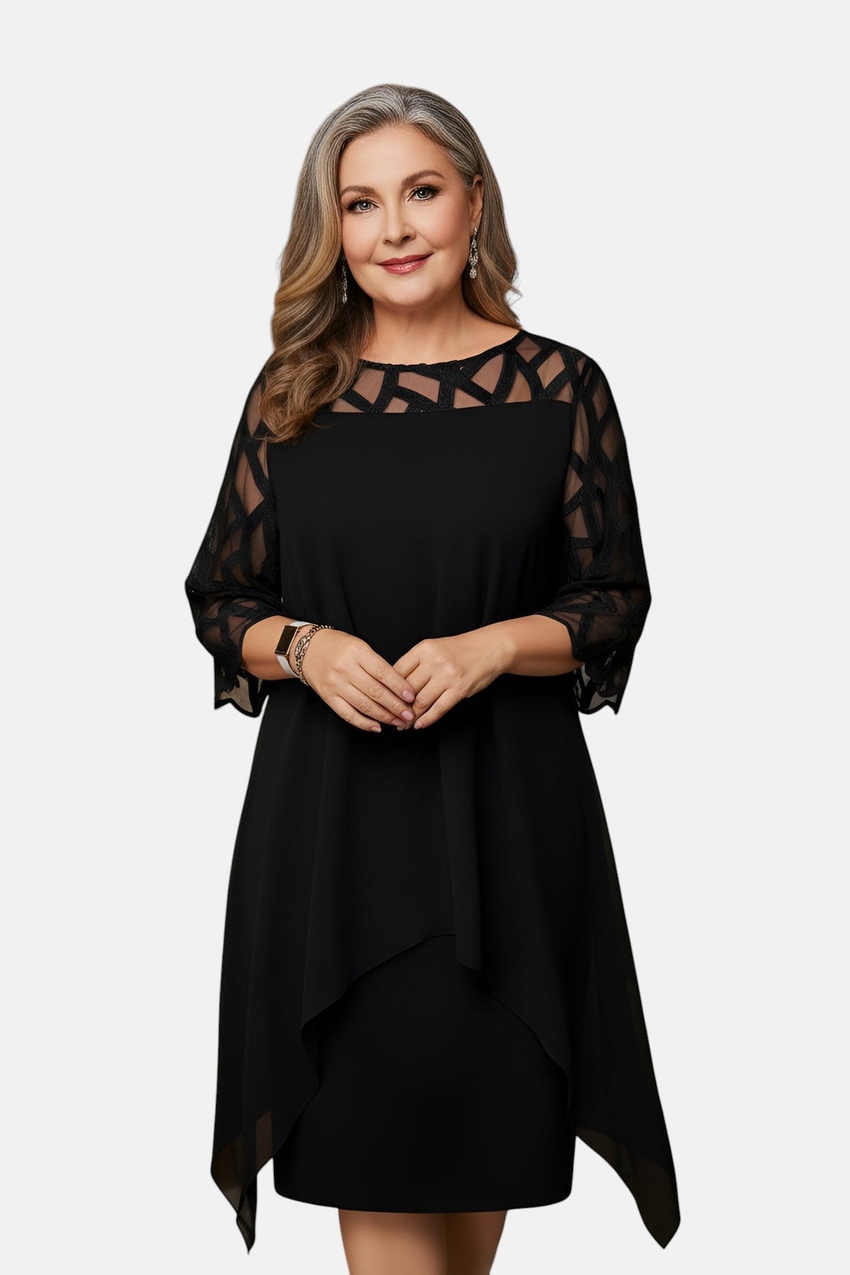 Soraya | Midi Dress | Women's Soft-Touch, Flattering Fit | Sizes L–6XL