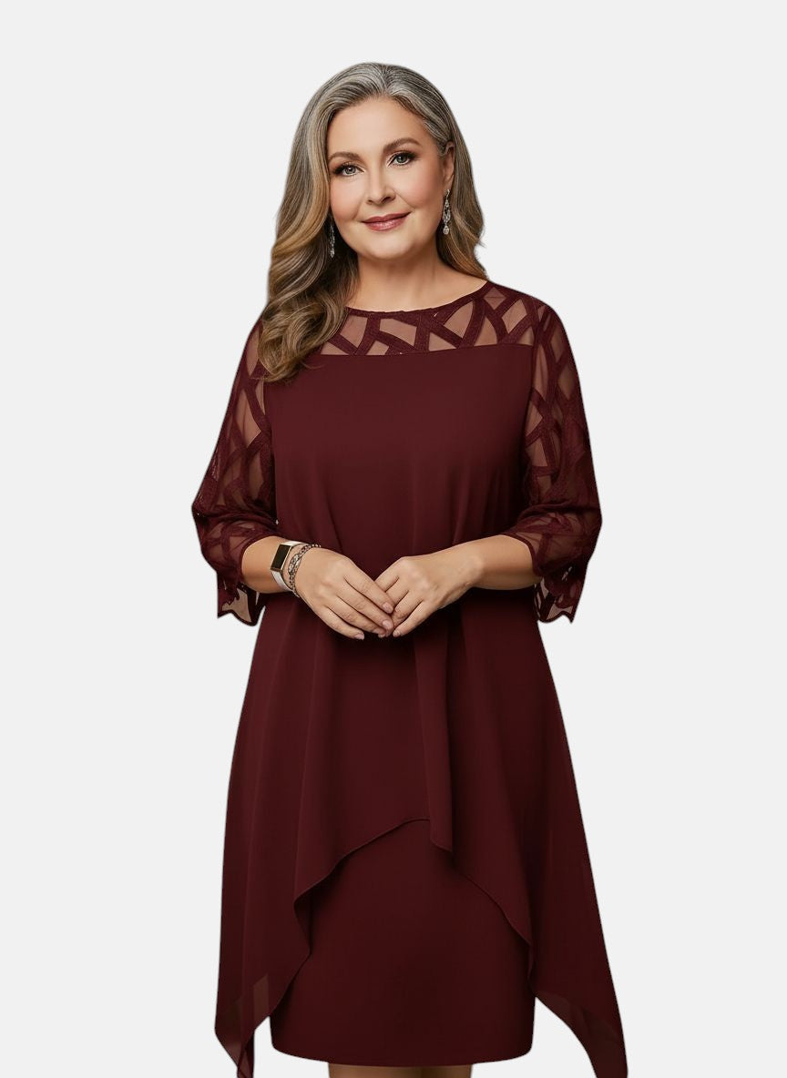 Soraya | Midi Dress | Women's Soft-Touch, Flattering Fit | Sizes L–6XL