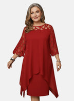 Soraya | Midi Dress | Women's Soft-Touch, Flattering Fit | Sizes L–6XL