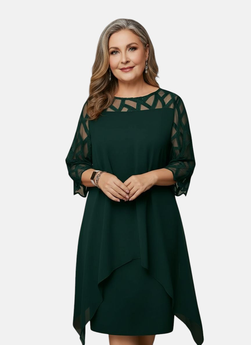 Soraya | Midi Dress | Women's Soft-Touch, Flattering Fit | Sizes L–6XL