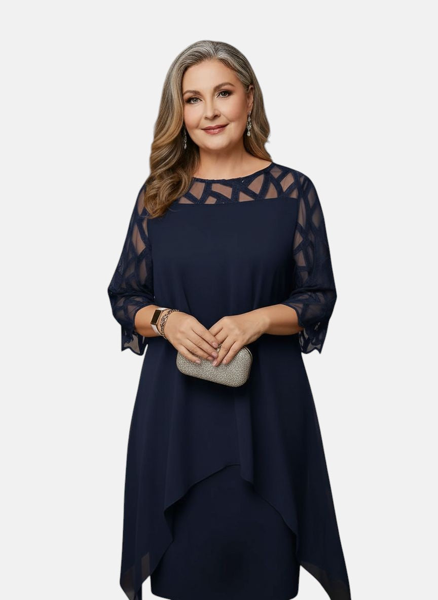 Soraya | Midi Dress | Women's Soft-Touch, Flattering Fit | Sizes L–6XL