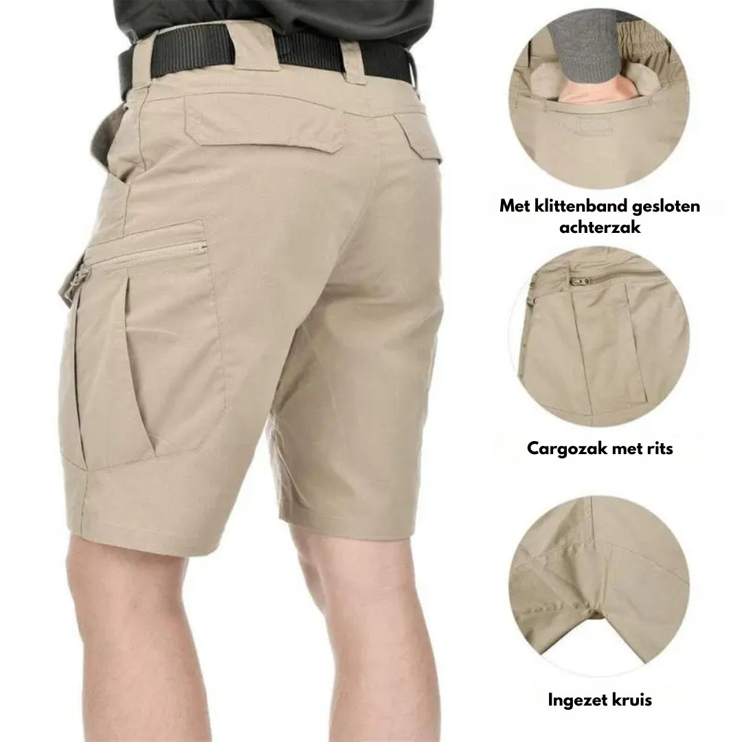 Men's Stretch Cargo Shorts | Quick Dry Multi Pocket Zipper Pockets