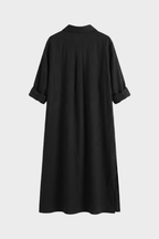 Women Shirt Dress Long Button Front Relaxed Fit | Jade