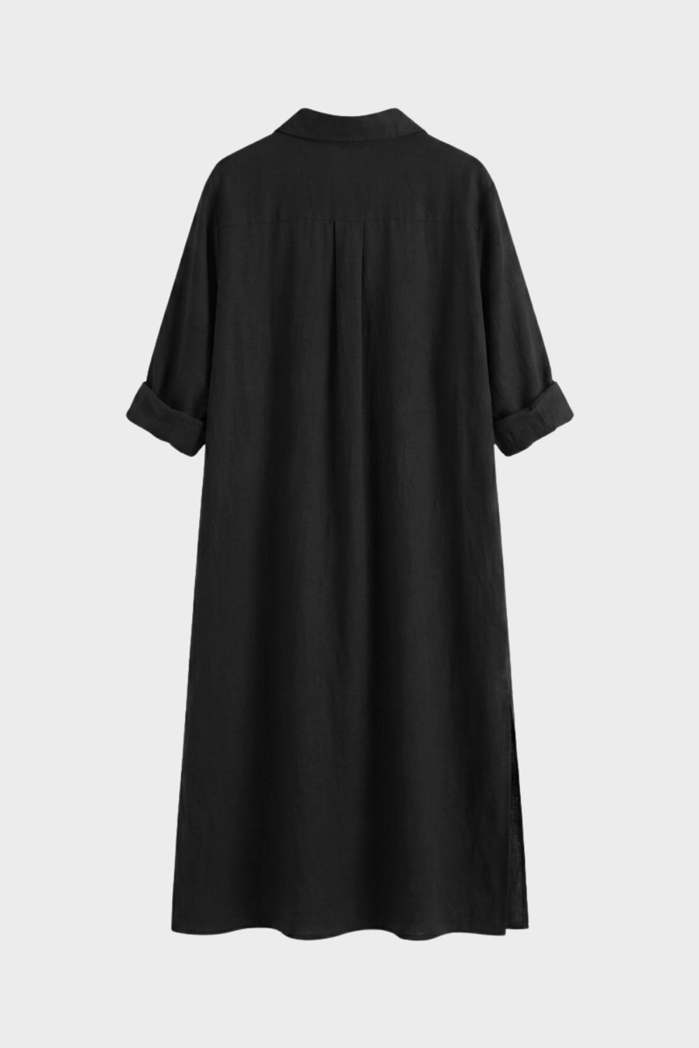 Women Shirt Dress Long Button Front Relaxed Fit | Jade