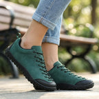 Orthopedic Shoes Women Wide Fit Lightweight Suede Walking Trainers