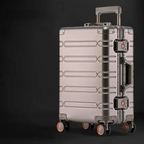Aluminium Magnesium Luggage Set TSA Lock Spinner Wheels