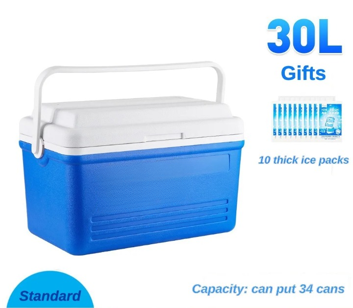 Aria | Camping Cooler Box 30L | Portable, Insulated, Blue | Handle
