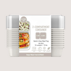 Briar | Food Storage Containers | 20-Piece Set, 2 Compartments | BPA-Free, Reusable