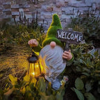 Linnea | Solar Garden Gnomes | Outdoor Decor, Weather-Resistant | Warm White Glow