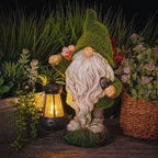 Linnea | Solar Garden Gnomes | Outdoor Decor, Weather-Resistant | Warm White Glow