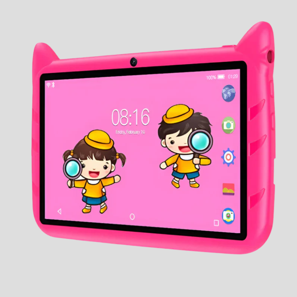 Wilhelmina | Kids' Tablet 7 Inch | 5G WiFi, 4GB RAM, 64GB | Pink & Blue