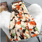 Odette | Women's A-Line Skirt | Floral Print, Vibrant Colors