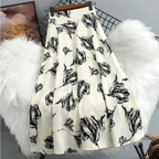 Odette | Women's A-Line Skirt | Floral Print, Vibrant Colors