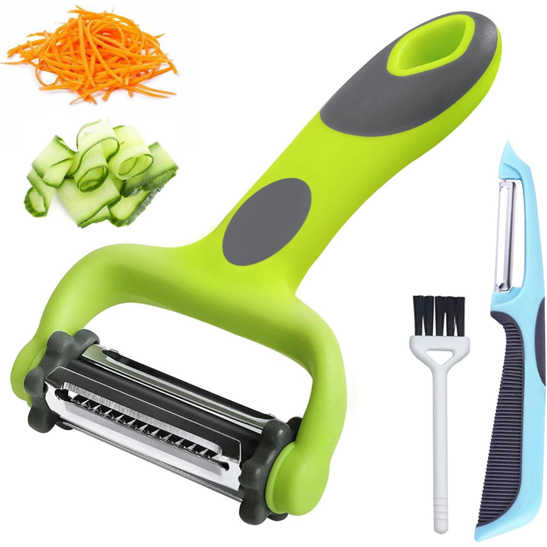 Alba | Vegetable Peeler 3-in-1 | Julienne Slicer & Peeler | Ergonomic Kitchen Tool
