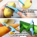 Alba | Vegetable Peeler 3-in-1 | Julienne Slicer & Peeler | Ergonomic Kitchen Tool