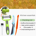Alba | Vegetable Peeler 3-in-1 | Julienne Slicer & Peeler | Ergonomic Kitchen Tool