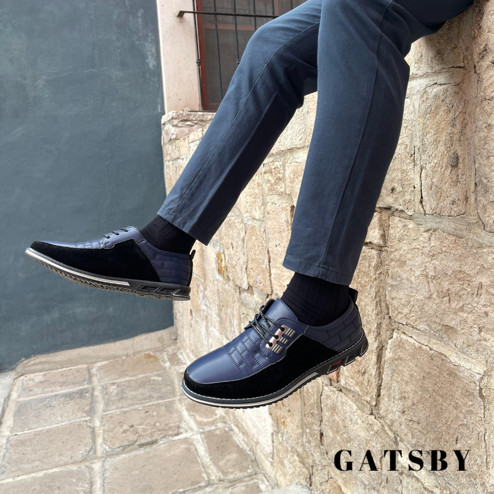 Men's Leather Oxford Derby Shoes | Cushioned Insole Comfort | Wide Fit