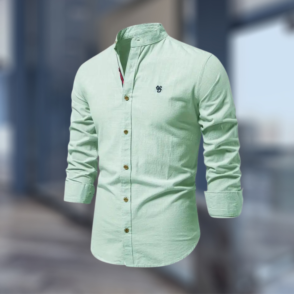 Linnea | Men's Long Sleeve Polo Shirt | Classic Fit | Versatile Casual Top