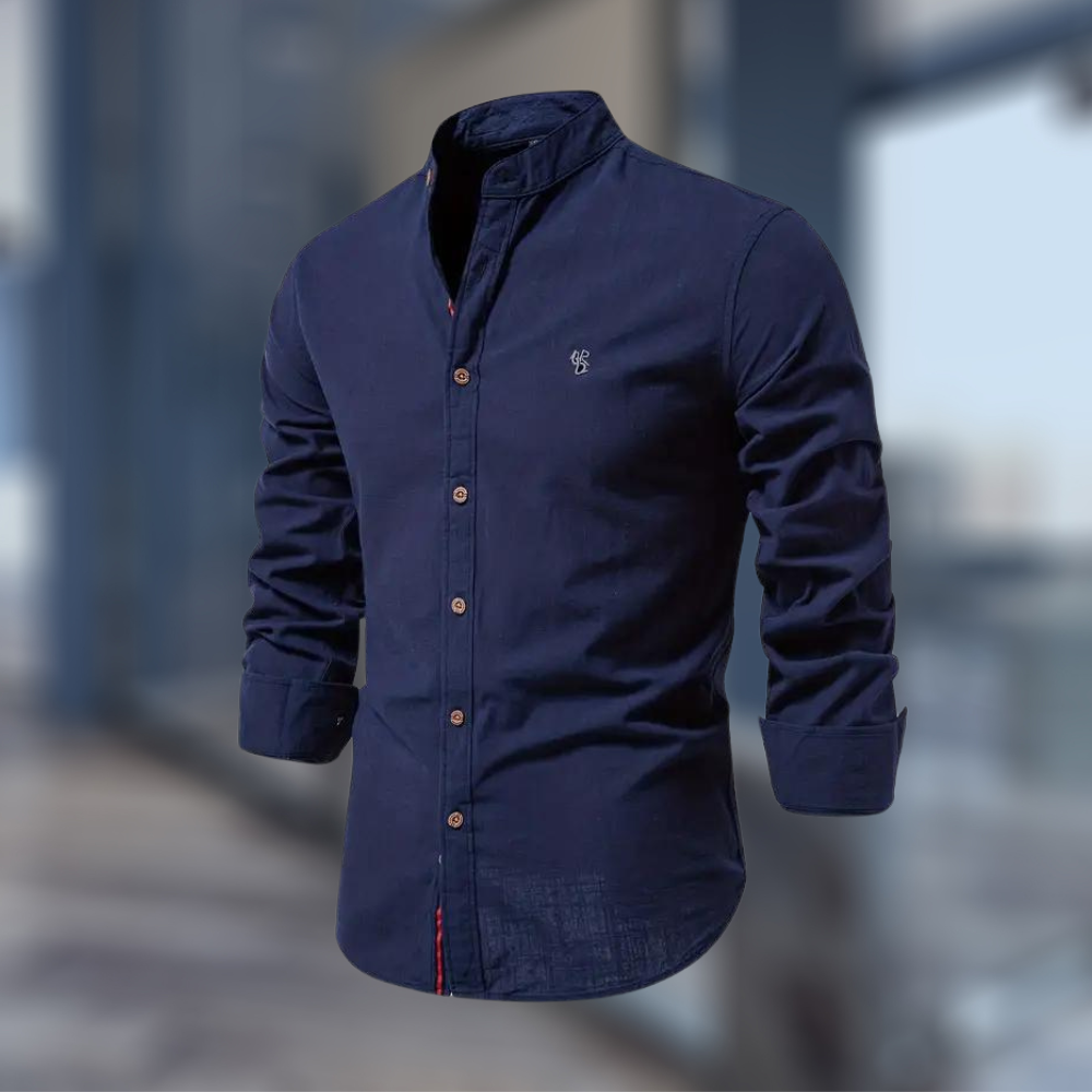Linnea | Men's Long Sleeve Polo Shirt | Classic Fit | Versatile Casual Top