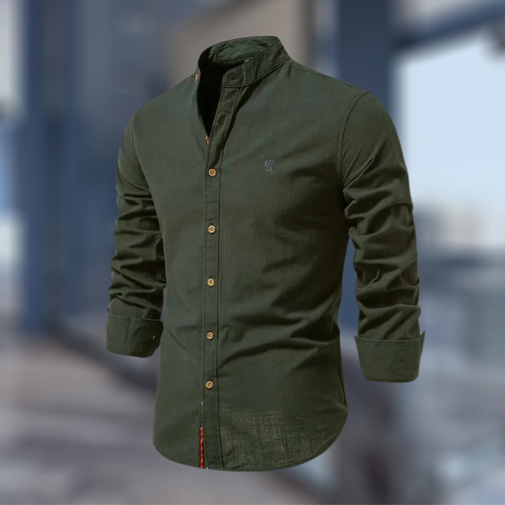 Linnea | Men's Long Sleeve Polo Shirt | Classic Fit | Versatile Casual Top