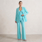 Corset Top Women 3 Piece Blazer Set Flared Trousers | Linnea