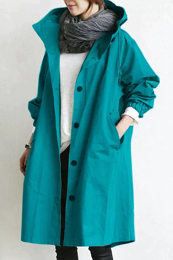 Alba | Women's Rain Coat | Waterproof, Oversized Hood | Urban Style