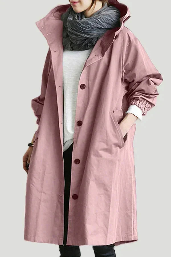 Alba | Women's Rain Coat | Waterproof, Oversized Hood | Urban Style