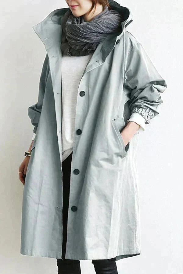 Alba | Women's Rain Coat | Waterproof, Oversized Hood | Urban Style
