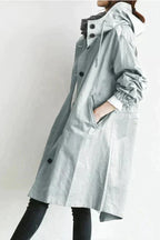 Alba | Women's Rain Coat | Waterproof, Oversized Hood | Urban Style