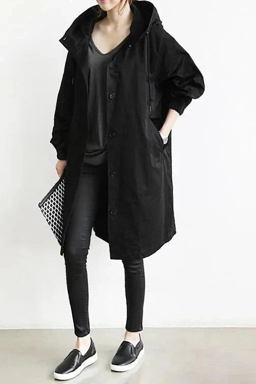 Alba | Women's Rain Coat | Waterproof, Oversized Hood | Urban Style