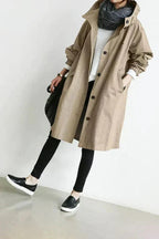 Alba | Women's Rain Coat | Waterproof, Oversized Hood | Urban Style