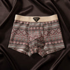 Men Organic Cotton Boxer Briefs Retro