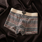 Men Organic Cotton Boxer Briefs Retro