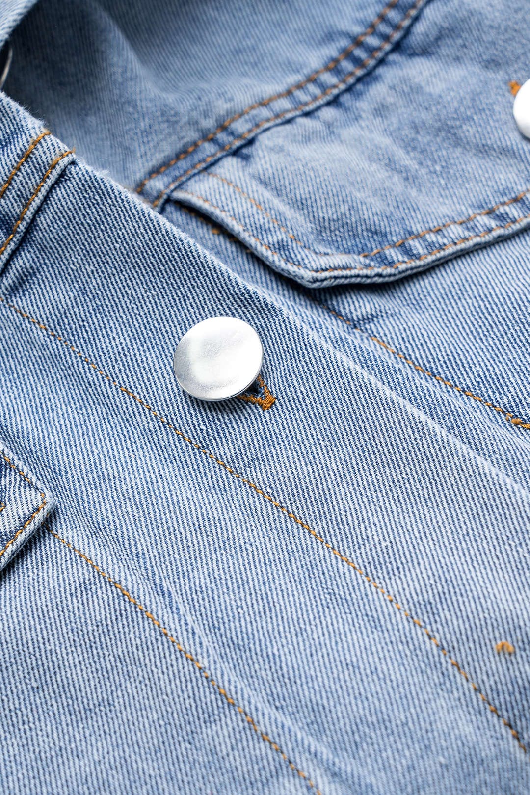 Women Denim Shirt Oversized Button Down