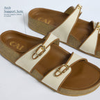 Orthopedic Slippers Women Canvas Arch Support Casual Flat Sliders